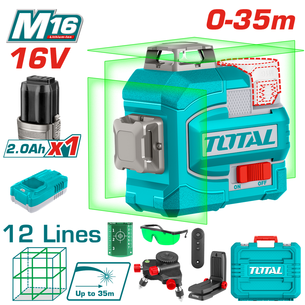 Nivel Laser 035m 3d 12 Lineas Utll30120