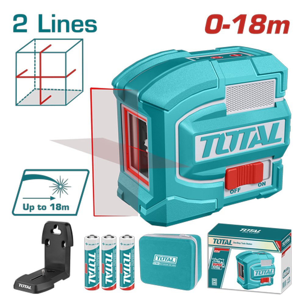 Nivel Laser 018m Luz Roja 2 Lin Total