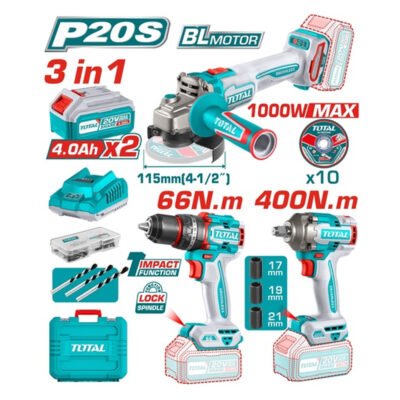 COMBO 3EN 1 PULIDORA LLAVE Y TALADRO