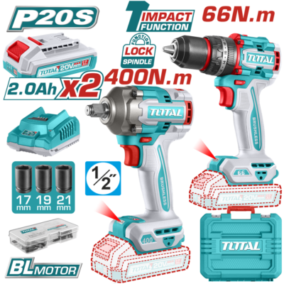 Combo Inalam Taladro 66 Nm Impacto 400